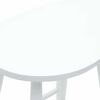 vidaXL Dining Chairs 2 pcs White 46 x 37 x 63 cm Solid Rubber Wood