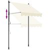vidaXL Retractable Awning Cream 150x150 cm Fabric and Steel