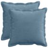 vidaXL Cushion Cover 2 pcs HOUTEN Blue 35 x 35 cm Corduroy