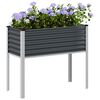 vidaXL Garden Planter Anthracite 100x45x90 cm Steel