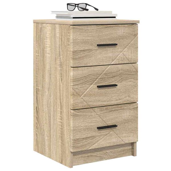 vidaXL Bedside Cabinet Sonoma oak 38 x 38 x 66 cm Engineered wood