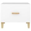 vidaXL Coffee Tables 2 pcs White 50x50x40 cm Engineered Wood