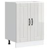 vidaXL Sink Base Cabinet "Lucca" High Gloss White Engineered Wood