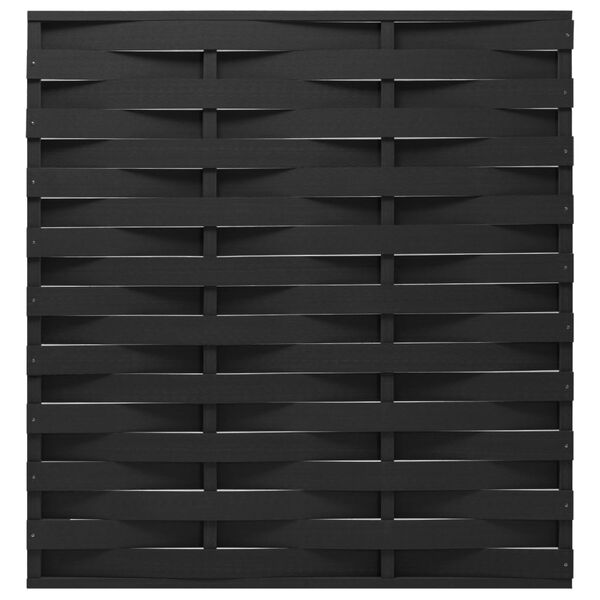 vidaXL Fence Panel WPC 170x180 cm Black