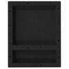 vidaXL Shower Niche with 2 Compartments Matt Black 41x51x10 cm