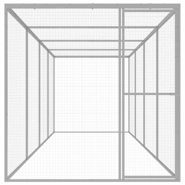 vidaXL Cat Cage 6x1.5x1.5 m Galvanised Steel