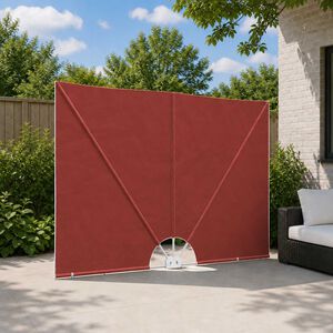 vidaXL Collapsible Terrace Side Awning Terracotta 240x160 cm
