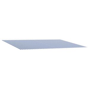 vidaXL Awning Replacement Fabric Blue and White 600 x 350 cm Polyester