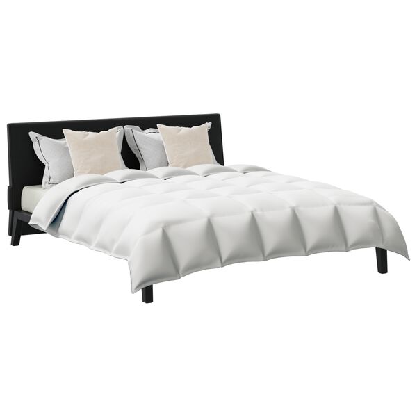 vidaXL Duvet Set with Pillow 3 pcs White Microfiber and Cotton