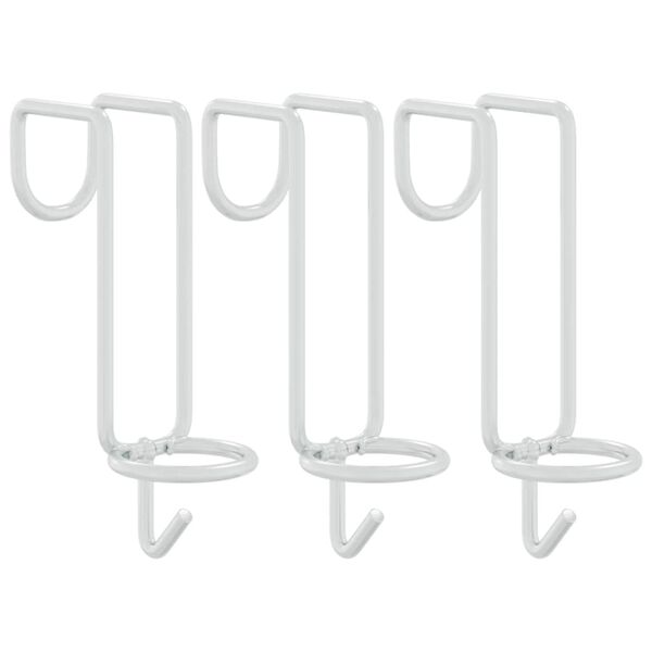 vidaXL Bucket Hook Portable Silver Galvanised Steel