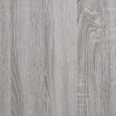 vidaXL Bookcase 4-Tier Grey Sonoma 56x31.5x138.5 cm Engineered Wood