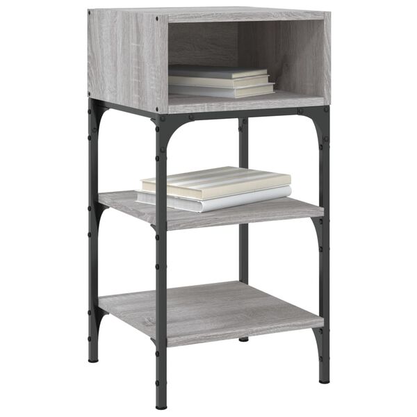 vidaXL Bedside Tables 2 pcs Grey Sonoma 35x34.5x70 cm Engineered Wood