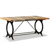 vidaXL Dining Table | Different shades of brown with multicolour accents