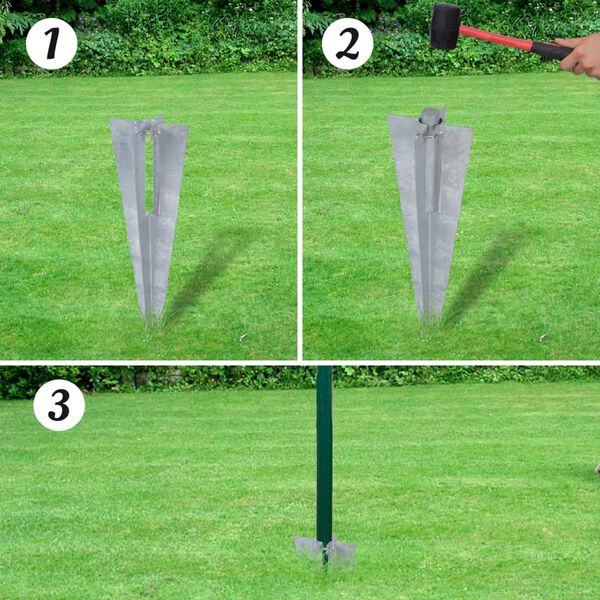 vidaXL Euro Fence Steel 25x1.2 m Green