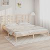 vidaXL Bed Frame without Mattress Solid Wood 200x200 cm
