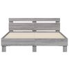 vidaXL Bed Frame without Mattress Grey Sonoma 140x190 cm