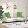vidaXL Sofa Pillows 2 pcs Light green 80 x 80 cm Corduroy Fabric