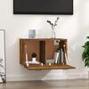 vidaXL Wall Cabinet Smoked Oak 60x36.5x35 cm Engineered Wood