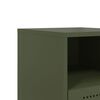 vidaXL Bedside Cabinets 2 pcs Olive Green 36x39x60.5 cm Steel