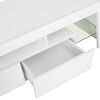 vidaXL TV Cabinet with LED Lights High Gloss White 130x35x45 cm