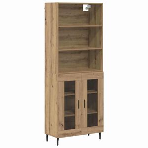 vidaXL Highboard Artisan Oak 69.5 x 34 x 180 cm