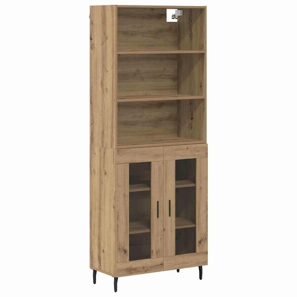 vidaXL Highboard Artisan Oak 69.5 x 34 x 180 cm