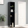 vidaXL Book Cabinet High Gloss Black 40x30x189 cm Engineered Wood