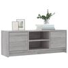 vidaXL TV Cabinet Grey Sonoma 102x30x37.5 cm Engineered Wood