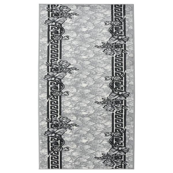 vidaXL Runner Rug BCF Grey 100x150 cm