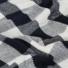 vidaXL Throw Cotton Check 160x210 cm Navy Blue