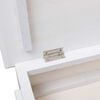 vidaXL Shoe Cabinet White 50x28x58 cm Paulownia Wood