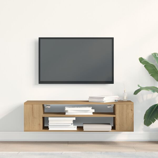 vidaXL TV Cabinet Artisian oak 100 x 30 x 26.5 cm Engineered Wood