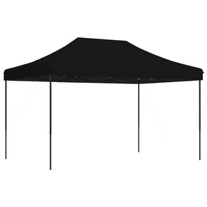 vidaXL Foldable Party Tent Pop-Up Black 440x292x315 cm