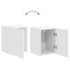 vidaXL TV Cabinet Set Wall-mounted 4 pcs White Engineered Wood