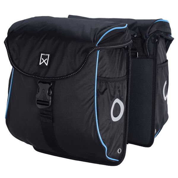 Willex Bicycle Panniers 300 Flexi 24 L Black and Blue