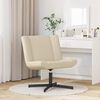 vidaXL Swivel Chair Cream 63 x 75 x 76 cm Fabric