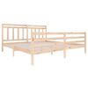 vidaXL Bed Frame without Mattress Solid Wood 200x200 cm (810450+814114)