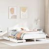 vidaXL Bed Frame without Mattress White 140x190 cm Solid Wood Pine