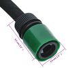 vidaXL Garden Soaker Hose Black 0.6" 100 m Rubber