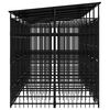 vidaXL Outdoor Dog Kennel with Roof Steel 11.06 m&sup2;