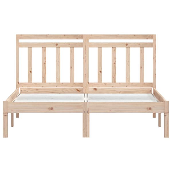 vidaXL Bed Frame without Mattress Small Double Solid Wood
