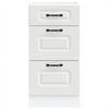 vidaXL Kitchen Base Cabinet Kalmar White Engineered Wood