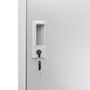 vidaXL Locker Cabinets 5 pcs Light Grey 90x45x92.5 cm Steel