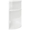 vidaXL End Table High Gloss White 29.6 x 29.6 x 60 cm Engineered Wood