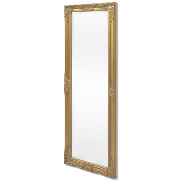 vidaXL Wall Mirror Baroque Style 140x50 cm Gold