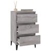 vidaXL Bedside Cabinet Grey Sonoma 40x35x70 cm Engineered Wood