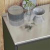 vidaXL Kitchen Storage Set 2 pcs Olive Green Cold-rolled Steel