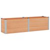 vidaXL Garden Raised Bed Brown 200 x 50 x 54 cm WPC and Aluminium