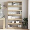 vidaXL Book Cabinet Sonoma Oak 100 x 30 x 198 cm Engineered Wood