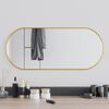 vidaXL Wall Mirror Gold 70x30 cm Oval